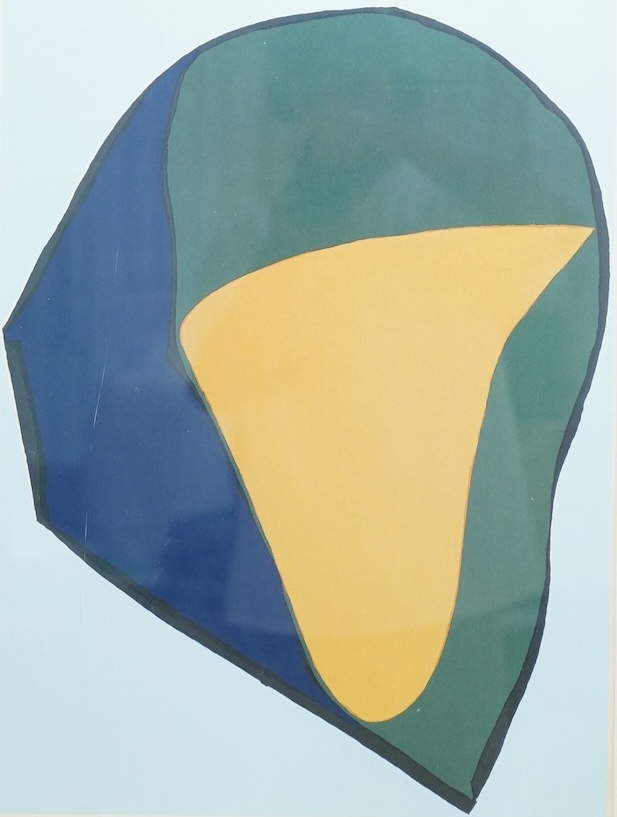 Richard Mortensen (Danish, 1910-1993), Abstract composition, signed in pencil, silkscreen print, 54 x 39cm